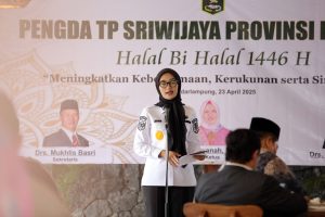 Read more about the article Wagub Jihan Nurlela Hadiri Halalbihalal TP Sriwijaya, Beri Apresiasi atas Kontribusi yang Signifikan dalam Pembangunan Daerah