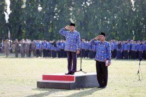 Read more about the article Upacara Bulanan Pemprov Lampung, Dorong ASN Tingkatkan Kompetensi Menuju Indonesia Emas 2045