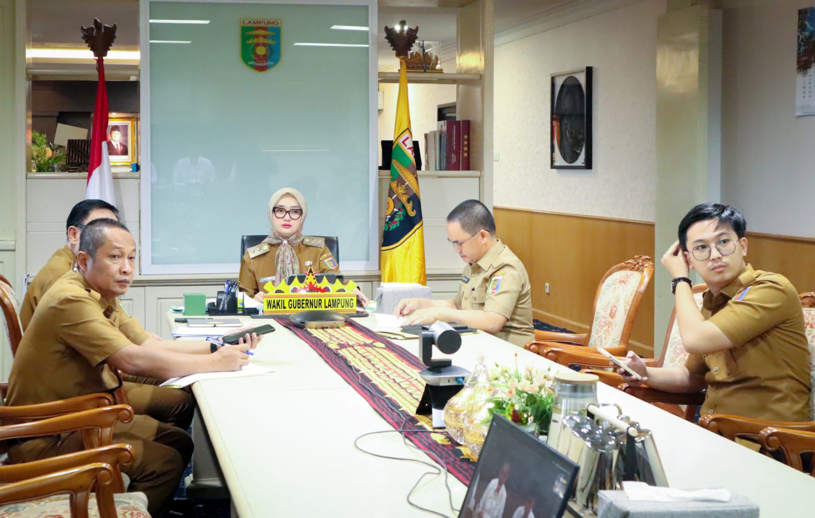 Read more about the article ‎Pemprov Lampung Ikuti Rapat Persiapan Peluncuran Koperasi Desa/Kelurahan Merah Putih secara Virtual yang Dipimpin Menko Bidang Pangan Zulkifli Hasan