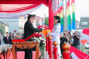 Read more about the article Upacara Penurunan Bendera Merah Putih dalam Rangka HUT RI ke-80 Berlangsung Khidmat di Lampung