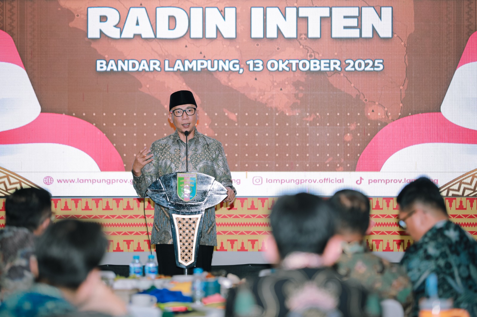 Read more about the article Pemprov Lampung Gelar Acara Silaturahmi dan Penyambutan Pangdam XXI/Radin Inten Mayjen TNI Kristomei Sianturi di Mahan Agung
