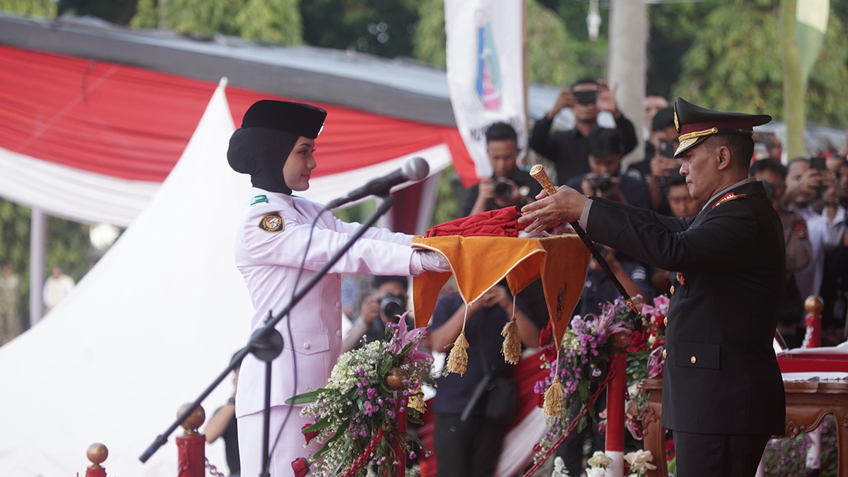 You are currently viewing Upacara Penurunan Bendera HUT ke-81 Kemerdekaan RI di Provinsi Lampung Berlangsung Khidmat