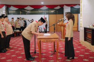 Read more about the article Wagub Jihan Kukuhkan Pengurus Mabigus dan Pembina Gudep UIN Raden Intan, Dorong Pramuka Perkuat Karakter Generasi Muda