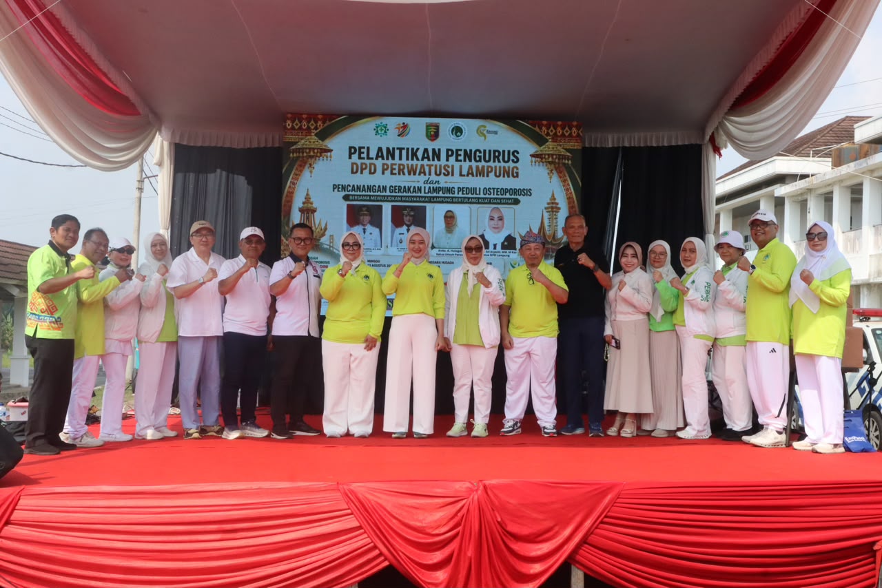 You are currently viewing Perwatusi Lampung Dikukuhkan, Gerakan Hidup Aktif dan Sehat Diperluas ke Seluruh Daerah