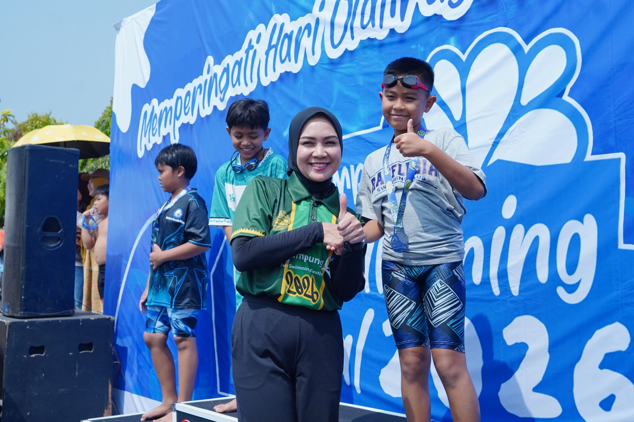 Read more about the article Wulan Mirza Buka Lampung Fun Swimming Festival 2026, Dorong Anak Lampung Tumbuh Sehat dan Percaya Diri