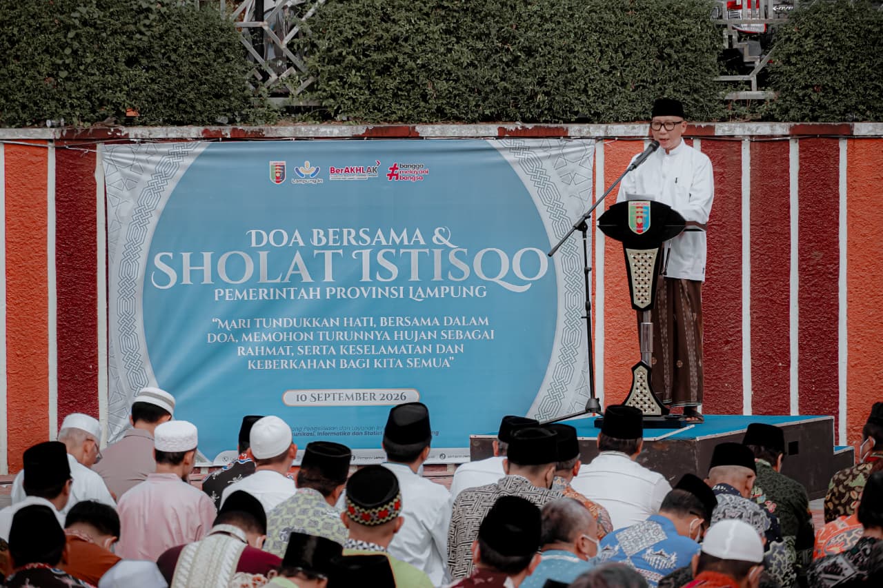 Read more about the article Pemprov Lampung Gelar Shalat Istisqa, Gubernur Mirza Ajak Masyarakat Perkuat Ikhtiar Hadapi Kemarau